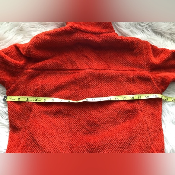 🏔Patagonia Re tool snap T fleece red pullover Red beige size M - Picture 11 of 11